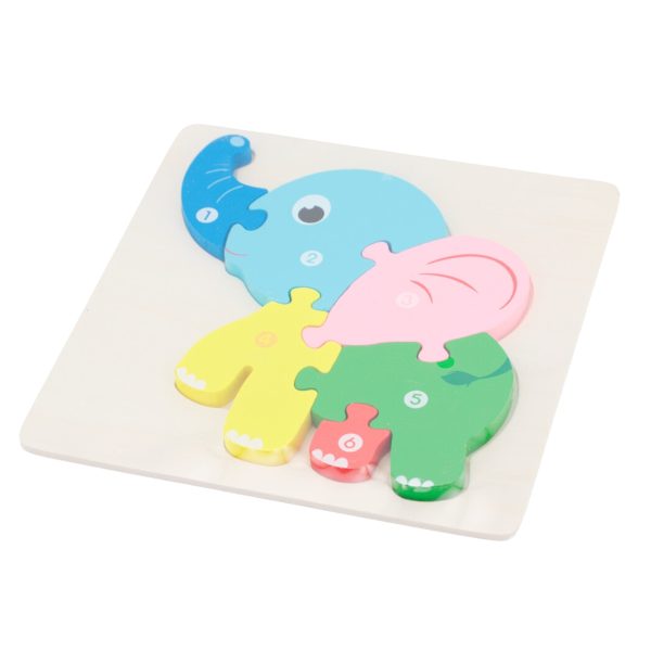 Quebra-Cuca Elefante Brinquedo Quebra-Cabeça de Encaixe