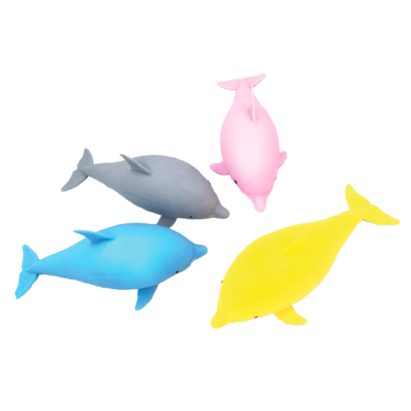 Golfinho de Apertar Colorido Squishy 18cm