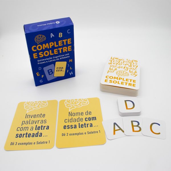Jogo Complete e Soletre - Raciocínio para Idosos