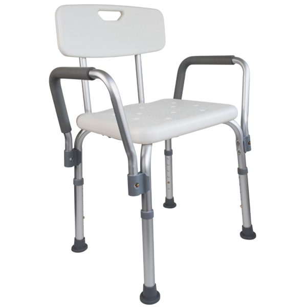 Banqueta para Banho com Encosto e Apoio de Braços Sensii