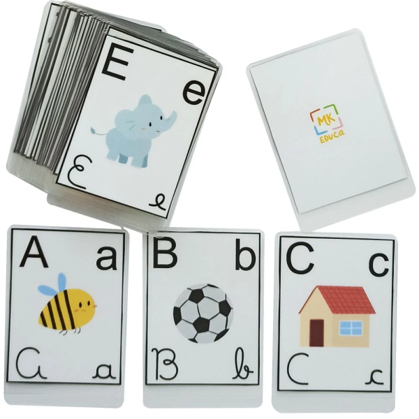 Alfabeto - 4 tipos de letras - Cartinhas - Jogo Educativo