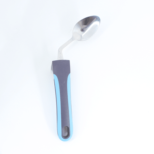 Colher de sopa curvada com cabo engrossado – Canhoto