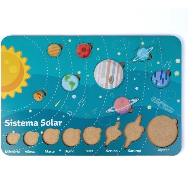 Tabuleiro de Encaixe - Descobrindo o Sistema Solar