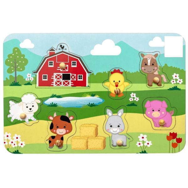 Tabuleiro de Encaixe Fazendinha