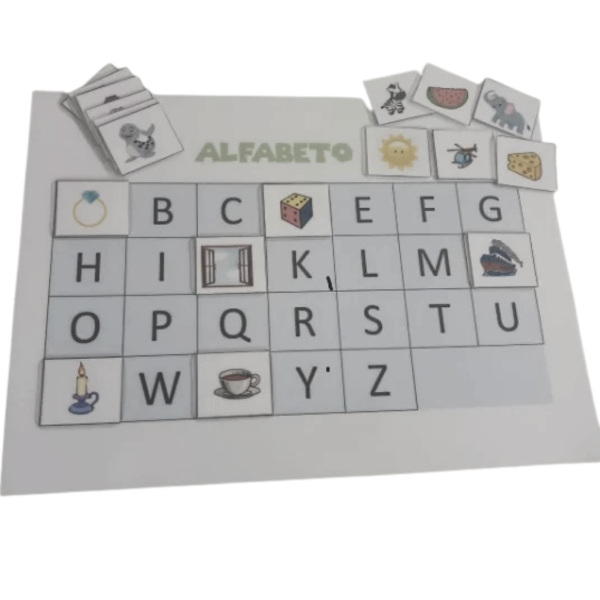 Alfabeto - Pareamento de Letras e Imagens
