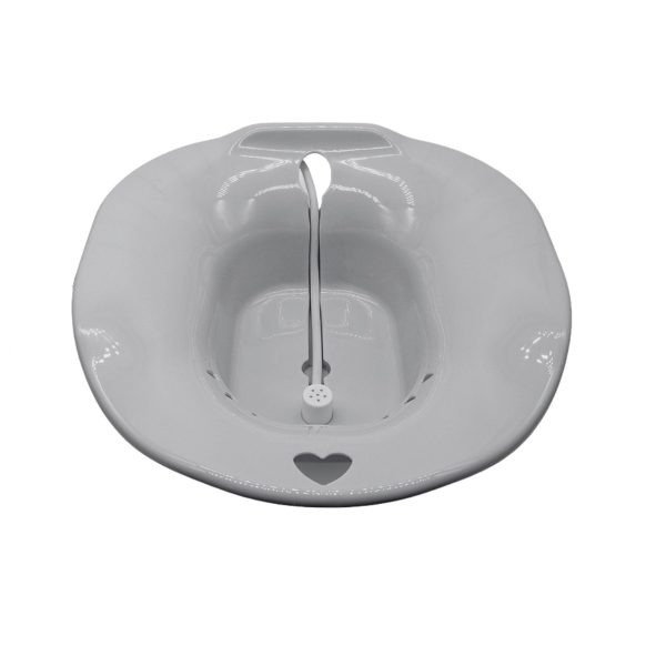 MAT PRIMA: Bacia Banho de Assento Higiene Íntima Gestante Pós-Operatório Cinza