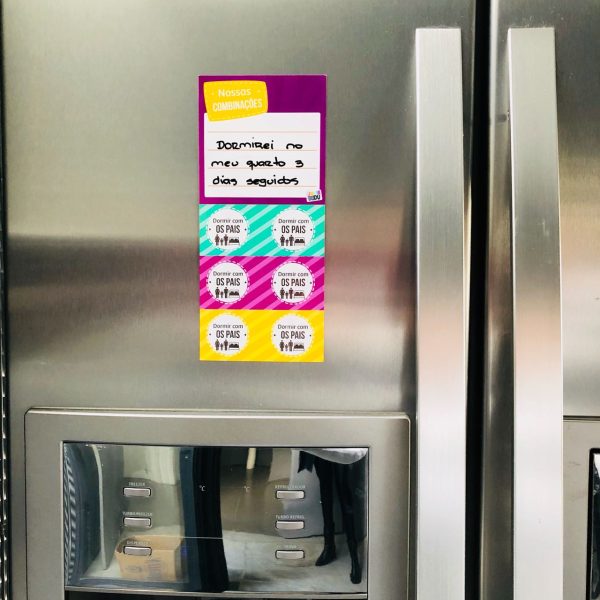 Mini Quadro de Incentivo: Vouchers do Reconhecimento - Dormir no seu Quarto