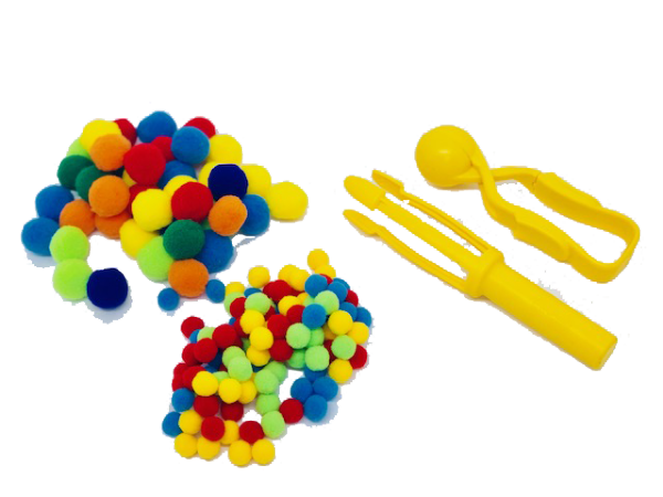 Duas Pinças e Pompons