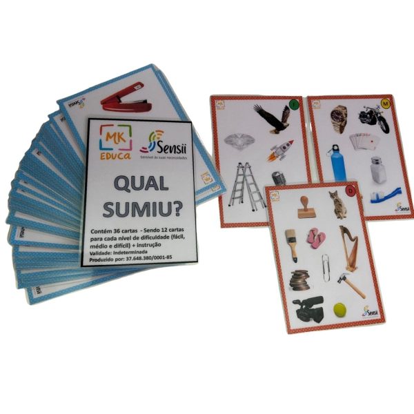 Qual sumiu? Estimulação Memória para Adultos e Idosos