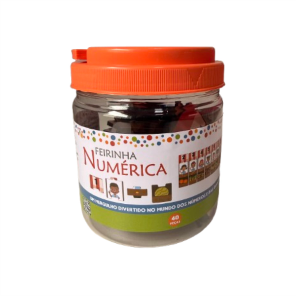 Quebra-Cabeça Educativo Infantil Feirinha Numérica