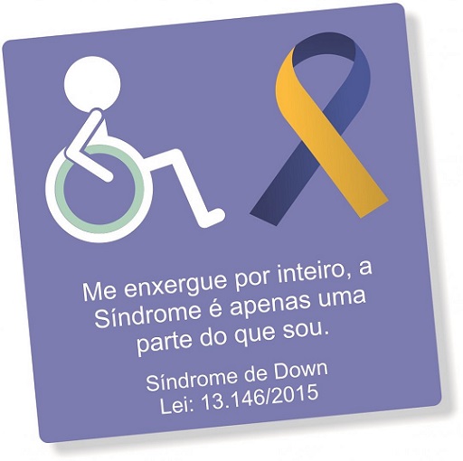 MATPRIMA: Adesivo Sinalizador de Vaga Especial Sindrome de Down