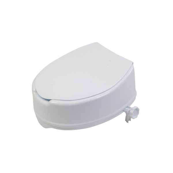 Assento Sanitário Elevado com Tampa e Trava 10cm ou 13cm