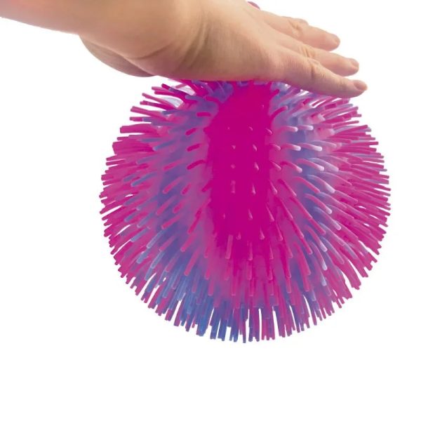 Bola de Borracha 20cm Bicolor Macia Cor Aleatória