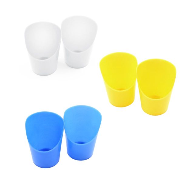 Kit com 2 Copos Recortados  Medium Flexi Cups  Ark Therapeutic