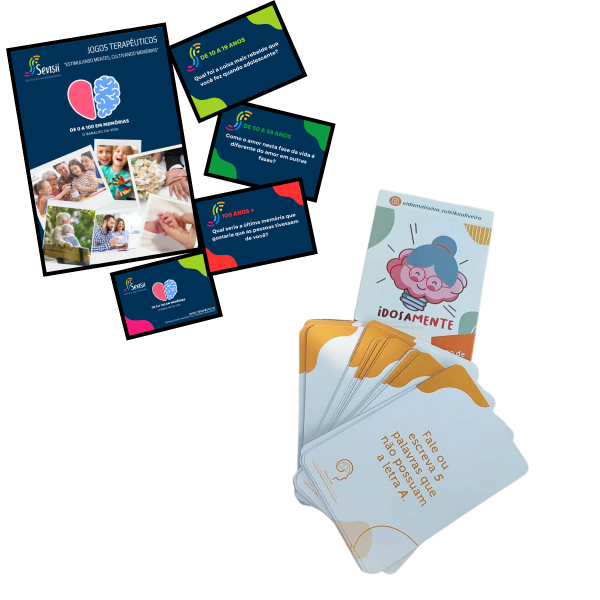 KIT Básico 2 Jogos para Idosos, Adultos, Alzheimer e outras demências