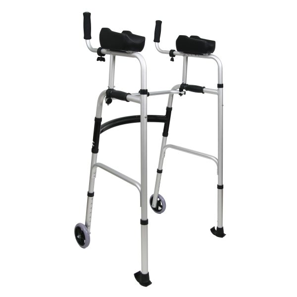 Andador em Alumínio com Apoio para Braço e Rodas Longevitech® – Mais Estabilidade e Menos Esforço ao Caminhar